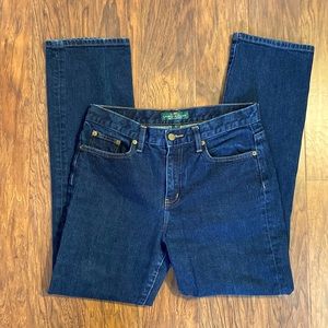 Lauren Ralph Lauren Classic Straight Dark Wash Jeans